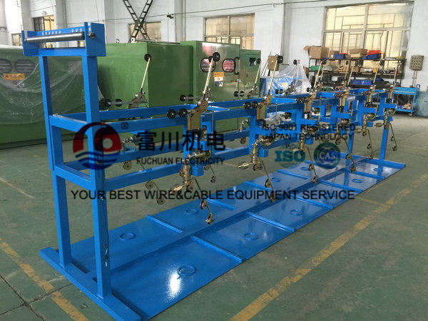 Sky Blue Double Twist Copper Wire Bunching Machine Cable Twisting Machinery