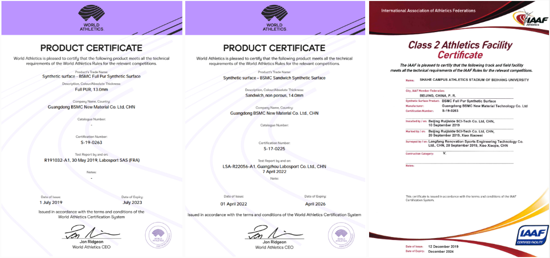 IAAF Approved 400 Meters Polyurethane Running Track Manufacturer In China Sandwich System