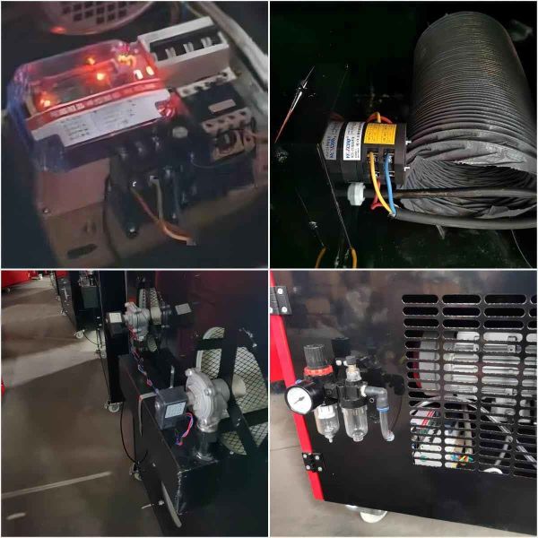 99% Harmful Welding Fume Extractor Mobile 400V With Universal Hover Articulated Arm
