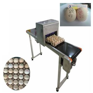 Green and efficient egg Jet Coding Machine , industrial continuous inkjet
