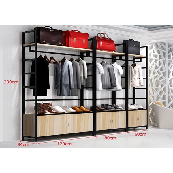 Easy Install Clothes Shop Display Shelving 35kg / Layer Loading Capacity