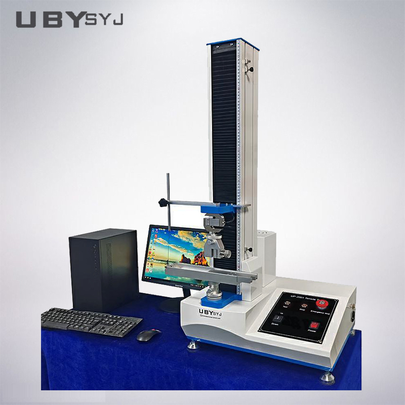 UP-2001 5KN Single Column Computer Control Tensile Tester for Plastic Rubber Peel Tensile Test
