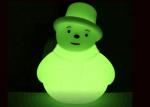 Battery Operated PE White Appearance Colorful Lighting Snowman Xmas Decoration
