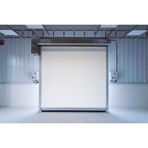 Anti-electrostatic Fabric Roll up Door , High Frequency Smooth Opening Speed 1