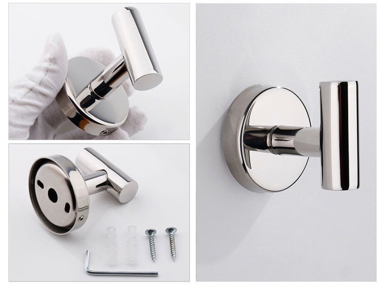 Modern High-Capacity Coat Hooks for Efficient Organization Sleek and Resilient Stainless Steel Design for Hotels and Home Use