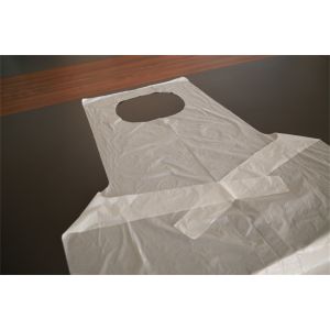 Smooth Surface Disposable Aprons On A Roll / Plastic Throw Away Aprons