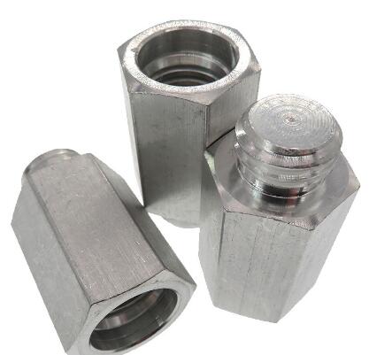 Stainless Aluminum Long Hex Thread Change Adapter Screw For Wool Angle Grinder