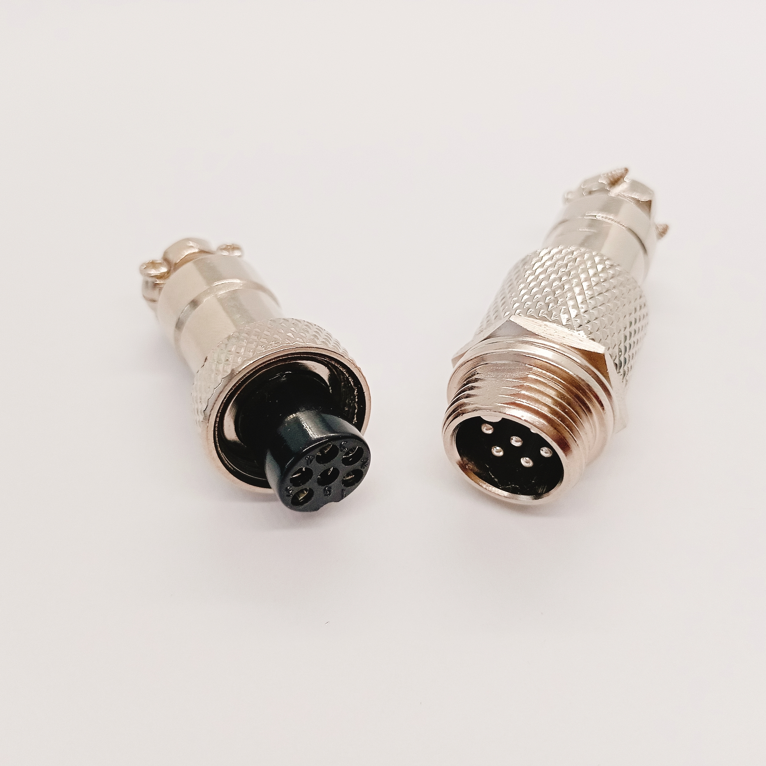 GX16 Series M16 Threaded Wire-welding Type 8 Pin Connector GX16-8P Both Ends With Backshell