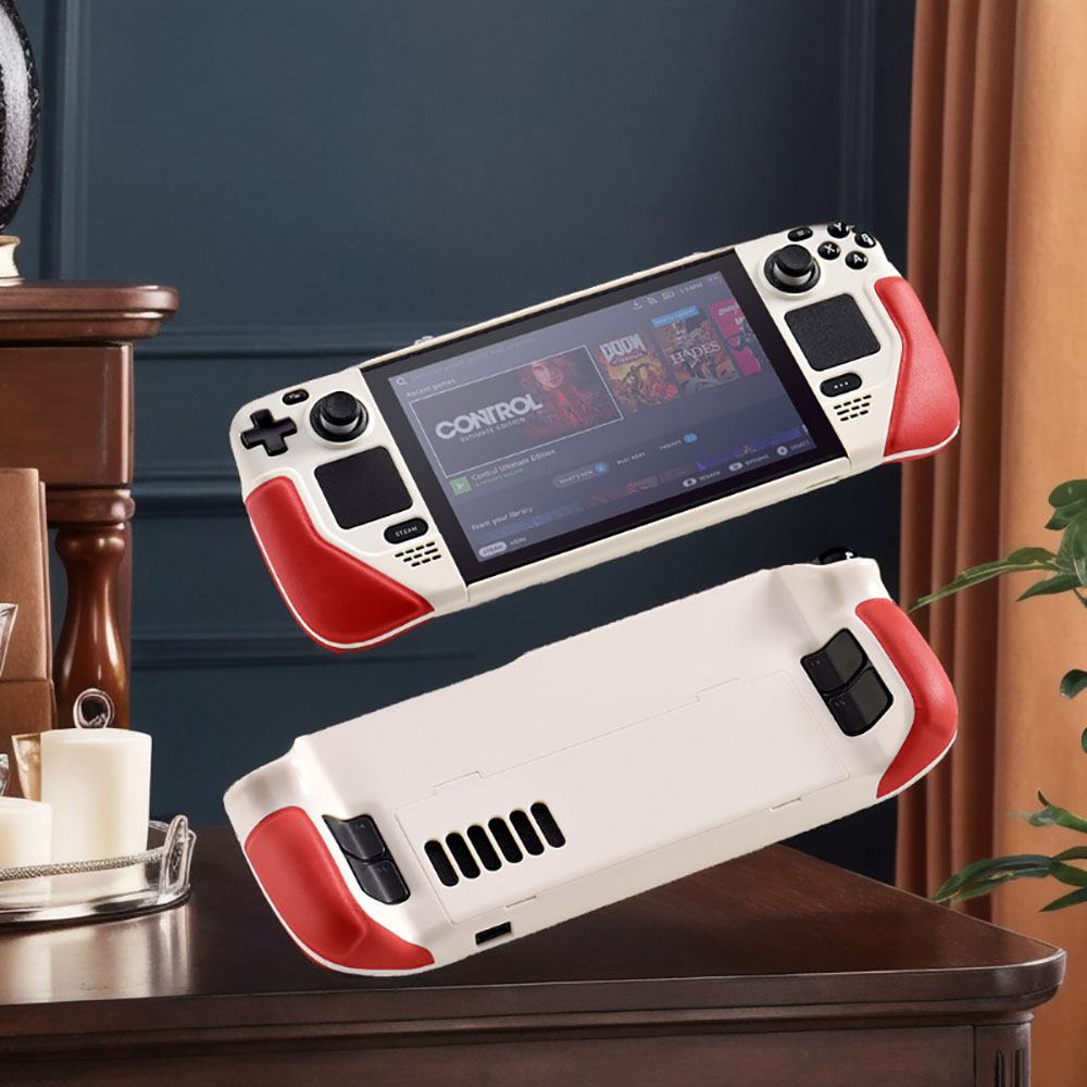 Laudtec All-Inclusive 360 Degree Skin-Friendly Cowhide Handle Protective Case for Steam Deck Yxj01 Machine Palm Game Accessories