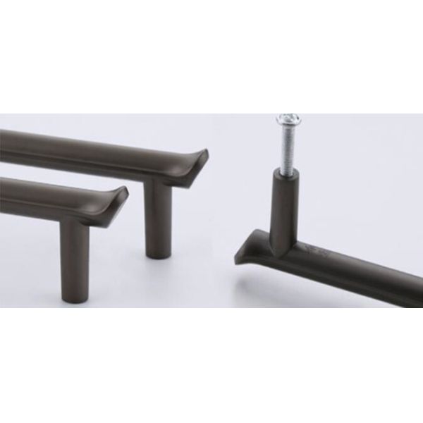 cupboard North European forest Drawer Handles And Knobs 96mm Black Dresser Pulls salt spray test
