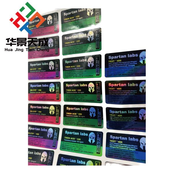 Square Vial Labels Orange Push On Cap Square Shape For Easy Labeling Process