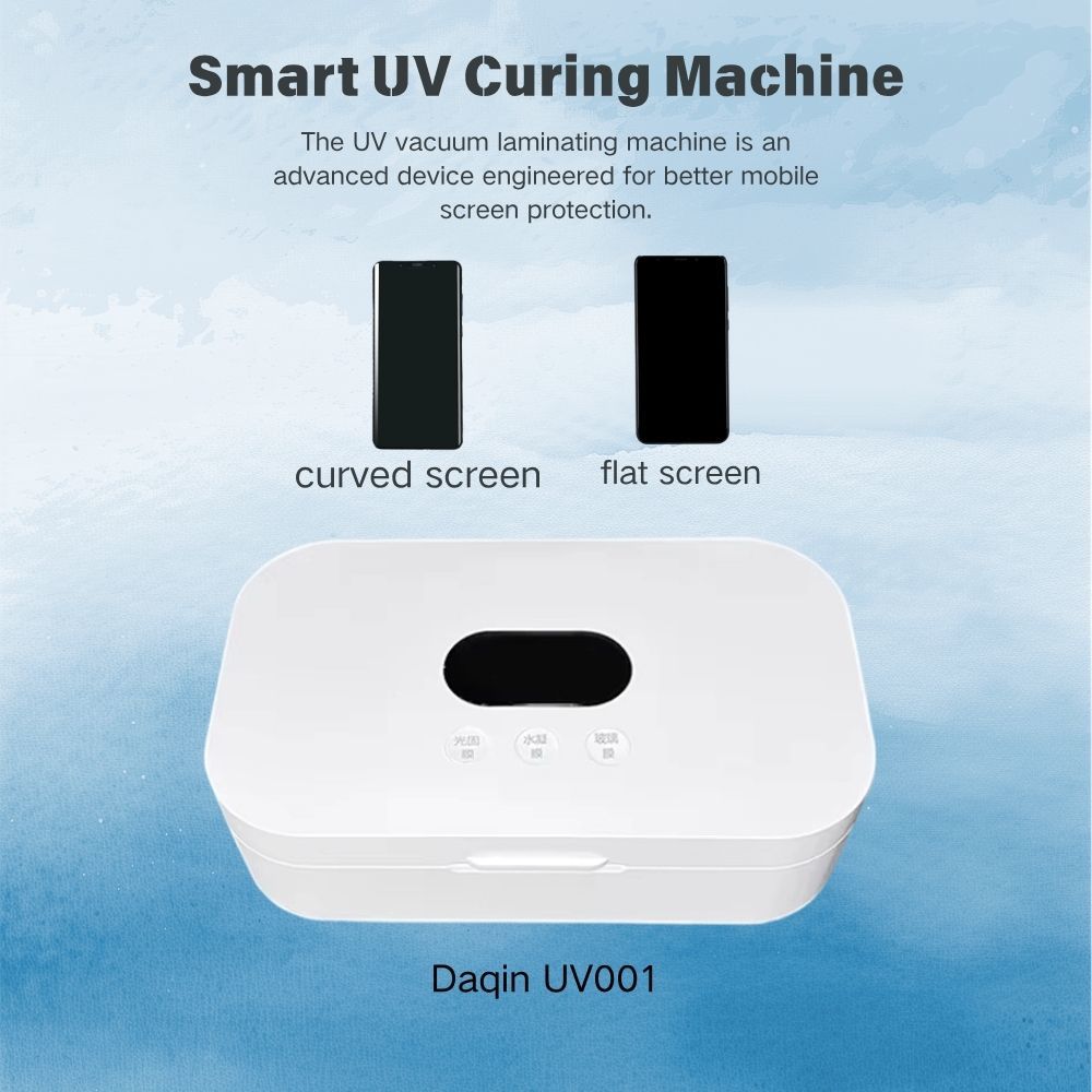 Cell Phone Screen Protector UV Curing Laminator 365-405nm Wavelength One-Touch Button Control White Color