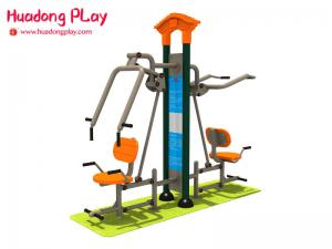 Buy cheap Custom Easy Outdoor Fitness Equipment , Two Seat Arm Push Backyard Fitness Equipment product
