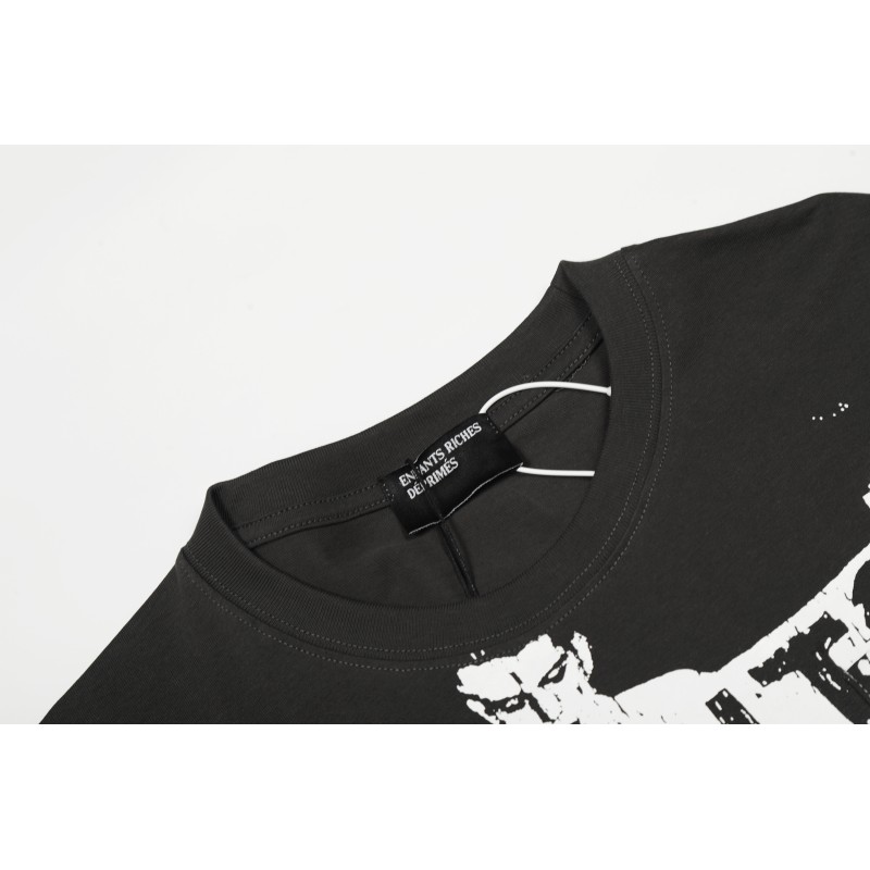 Factory Customized Cotton/Polyester 280g Washed Blank Vintage Breathable Rock Long Sleeve T-shirt Oversized Fit