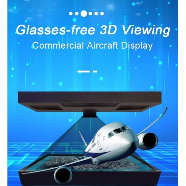 Naked-Eye 3D Transparent Screen Display Cases Customized 360-Degree Holographic Display Cabinets Manufacturer