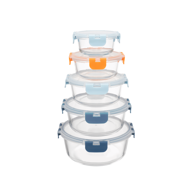 Microwave Safe Dishwasher Safe Freezer Safe Glass Food Container with Cool Lock PP Lid