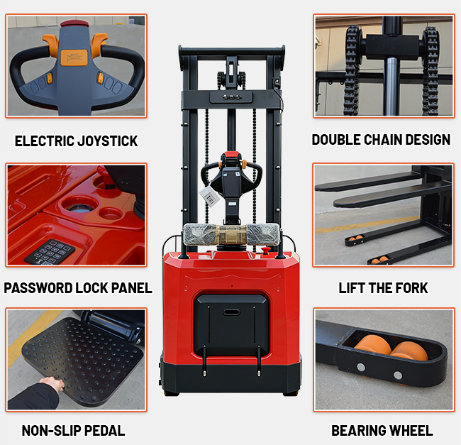 1000kg Counterbalanced Electric Stacker