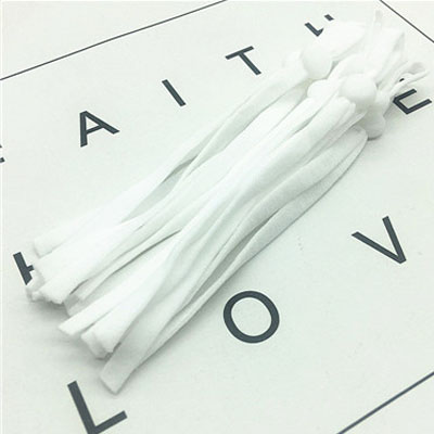 12cm length 5mm flat adjustable elastic band with buckle earloop cord for facemask earloop strap