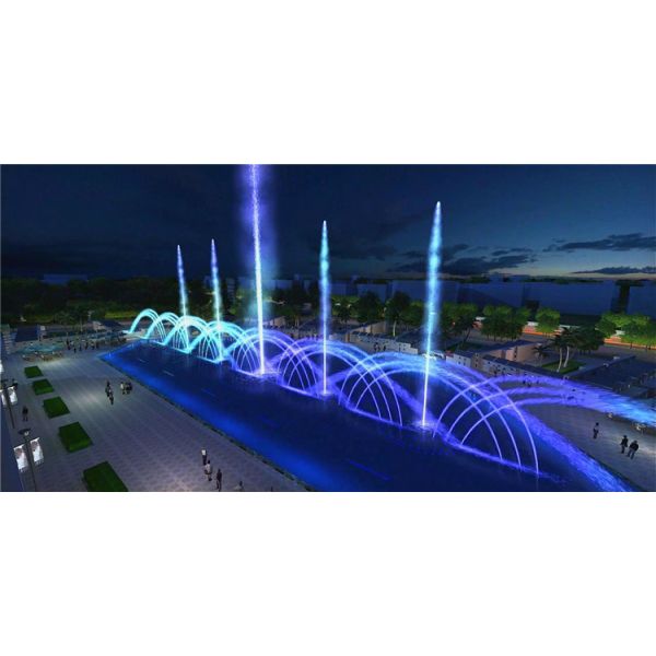 Large water dancing speakers for changeable digital swing water fountain