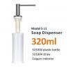 Buy cheap PE Bottle Sink Accessory Sink Soap Dispenser Bottle 320ml Copper Indenter SUS304 from wholesalers