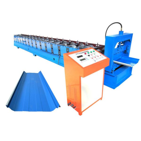 Easy Install Standing Seam Roll Forming Machine Size 7.6*1.4*1.5m With Hydraulic System