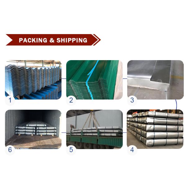 Decoiling Service Colored Galvanized Corrugated Steel Roofing Sheet for Special Construction