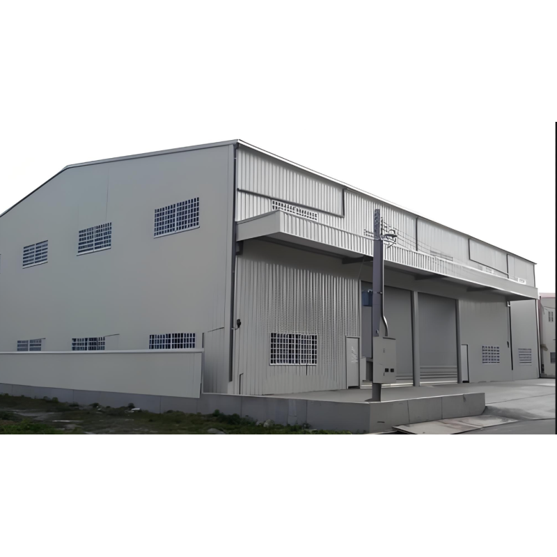 Pre Engineered Metal Warehouse Building With Galvanized Steel Framework 100% Recyclable