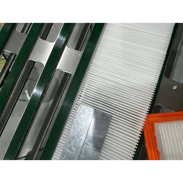 High Efficiency Automatic Folding And Gluing Line For Air Filter
