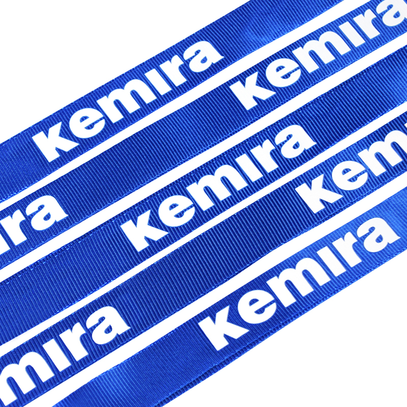 8" Office Polyester Safety Buckle Lanyard String Silk Printing Custom Logo