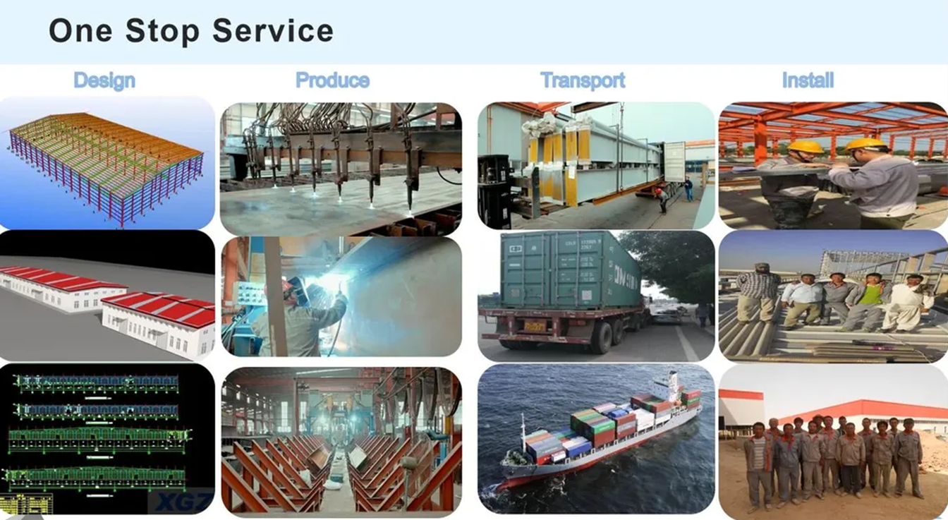 Pre-Engineered Steel Structural Frame Mechanical Parking Garage Carport 5