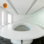 Fireproof Solid Surface Conference Table Rectangle Meeting Table