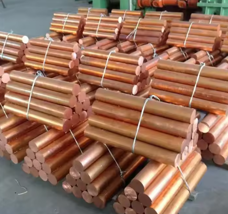 Large Diameter 99.9% Solid Red Copper Rods Strong And Durable Builds Round Rod Copper 8mm Suppliers