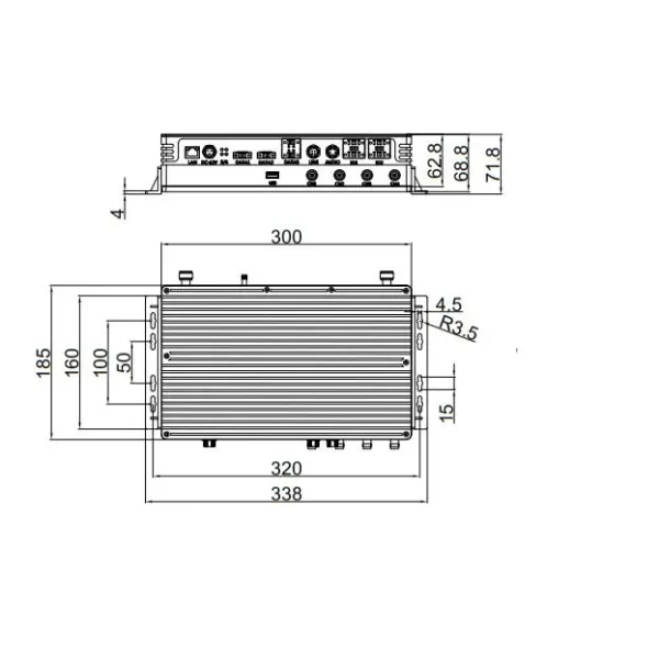 4-Channel 82Mbps Mesh Ugv Robot Video Data Transmitter Radio for Video Transmission
