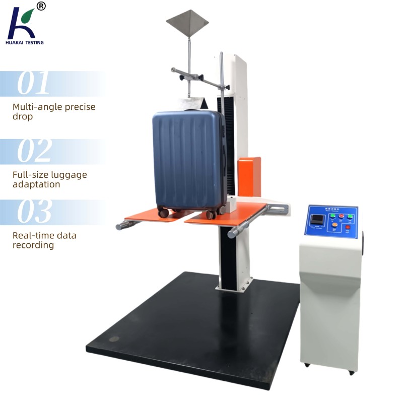 Luggage Drop Tester Evaluates Corner/Edge/Flat Surface Durability Under Impact