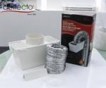 HUP Dryer Vent Duct Cleaning Kit Aluminum Flexible Air Duct Square Bucket Lint