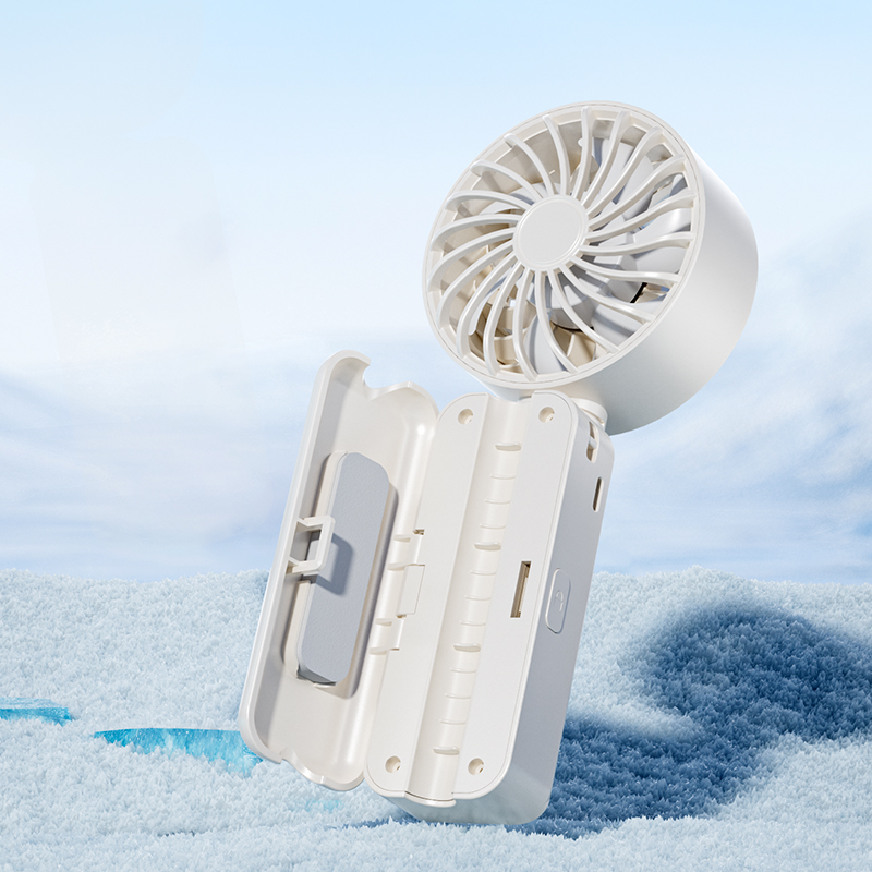 Wholesale Factory Direct Portable Fan Flexible Adjustable Angle Rechargeable Clip-on for Umbrella & Wearable Neck Design