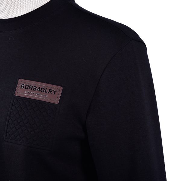 High Quality Odm Pullover Plain Dyed Plush Blank Jogger Black Crewneck Custom Hoodie Crew Neck Sweatshirt