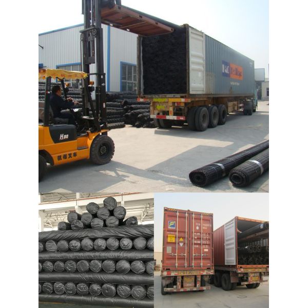 Long Term Design Low Creep Flexibility Reinforcement Polyester Geogrid Road Maintenance And Repair Project