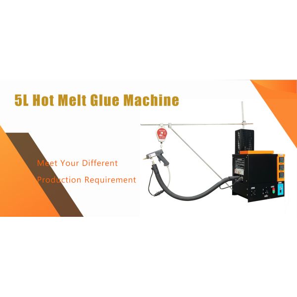 Wide application pneumatic hot melt glue spraying machine