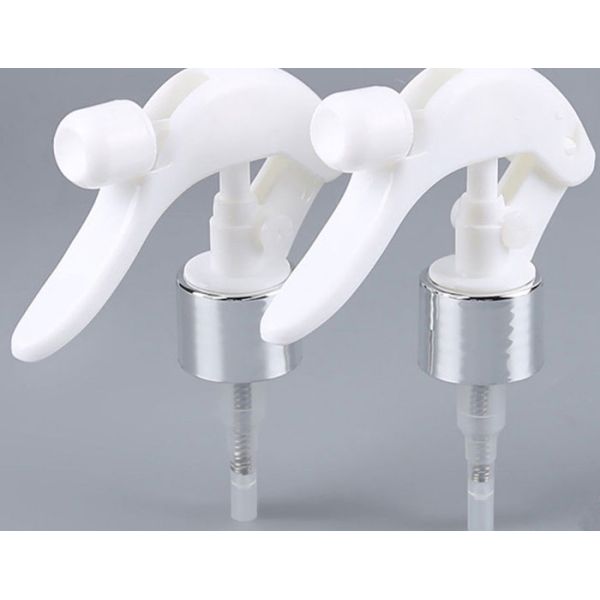 Aluminum Matte Silver 24/410 Trigger Dispenser With Lock Button