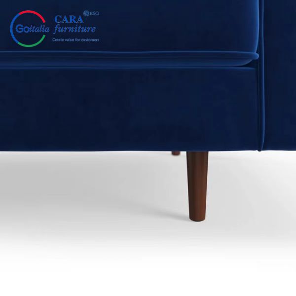 #21181-L Customization Modular Couch Sectional Sofa Navy Blue Fabric Designs Living Room Sofas Blue