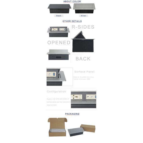 Oval Pop Up Button Brushed Zinc Alloy 3Mm Panel Thickness Tabletop Pop Up Power Data Socket