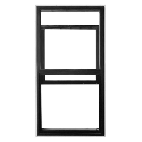 Sliding Sash Vinyl UPVC Single Hung Window Vertical USA Style