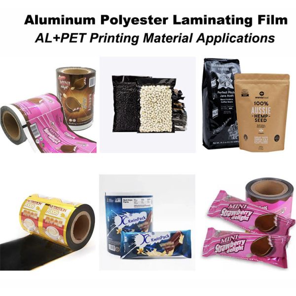AL+PET Polyester Laminating Foil in industrial and packaging applications