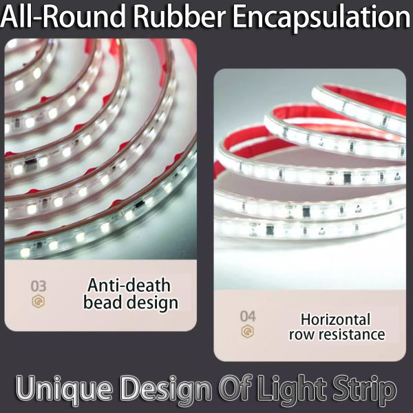 Self-Adhesive LED Light Strip Soft Cabinet Display Linear Patch Transformer-Free Linear Waterproof Light Strip