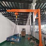 Polyurethane Buffer 30KN 360° Rotating Slewing Jib Crane