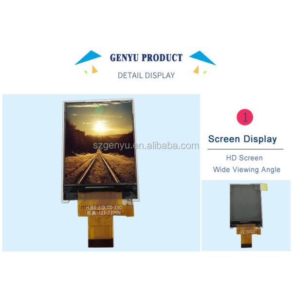 Genyu 2.0 inch TFT LCD module front view