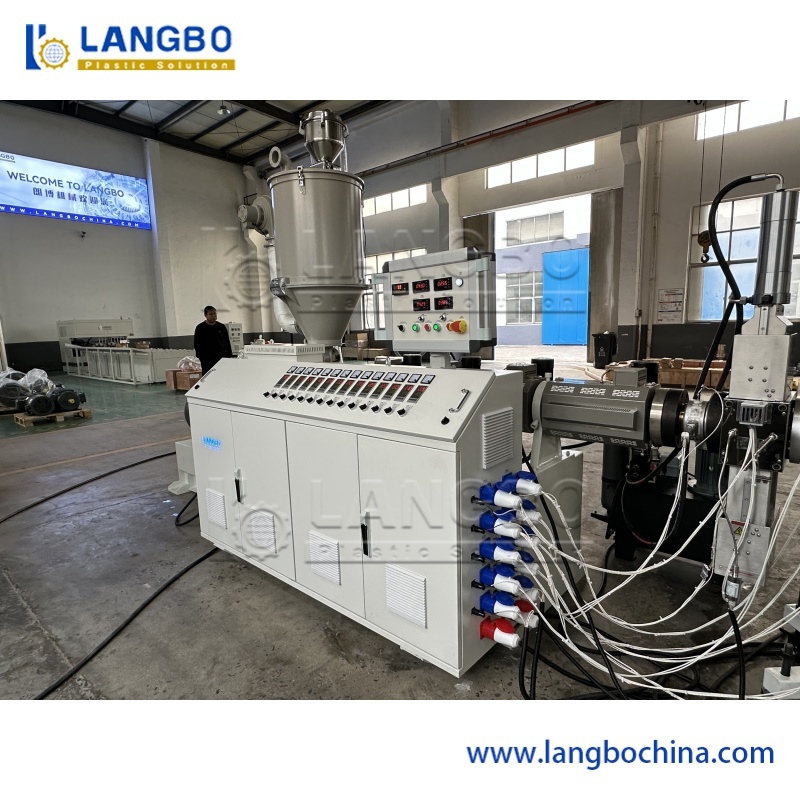 Durable PPR Pipe Extrusion Line With Automatic Meter Counting For 20mm - 110mm Diameter And 120kg/h Output