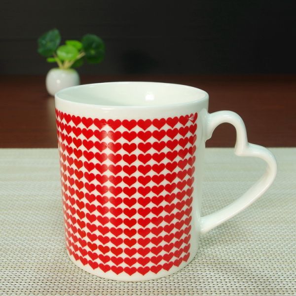 Unique Square 300 Ml Eco Friendly Mugs With Spoon / Lid , Height: 9.5cm