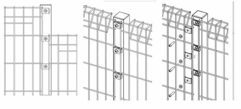 Decorative Galvanized Wire Fence Ornamental Double Loop Roll Top